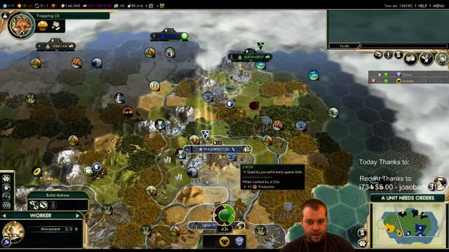 Civilization 5 Multiplayer 128: America [2/4] ( BNW Duel vs Khaletski) Gameplay/Commentary смотреть онлайн