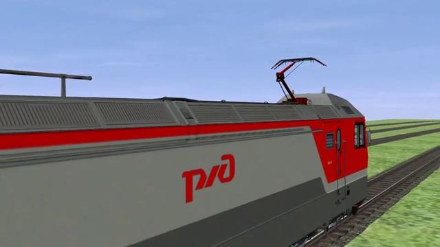 RZD 2ES7 vs 2EV120 vs 2ES5 Racing Trainz смотреть онлайн