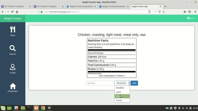 Weight-Tracker app with python flask смотреть онлайн