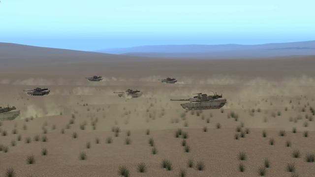 50 M1A2's Abrams versus 50 T-90 tanks! | WHO WILL WIN? смотреть онлайн