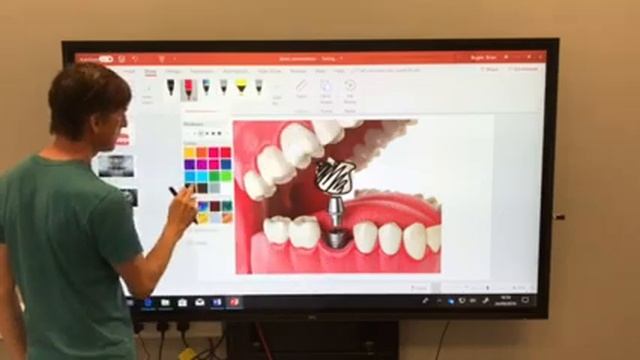 Dell 75 4K interactive touch monitor CT520QT demonstration смотреть онлайн