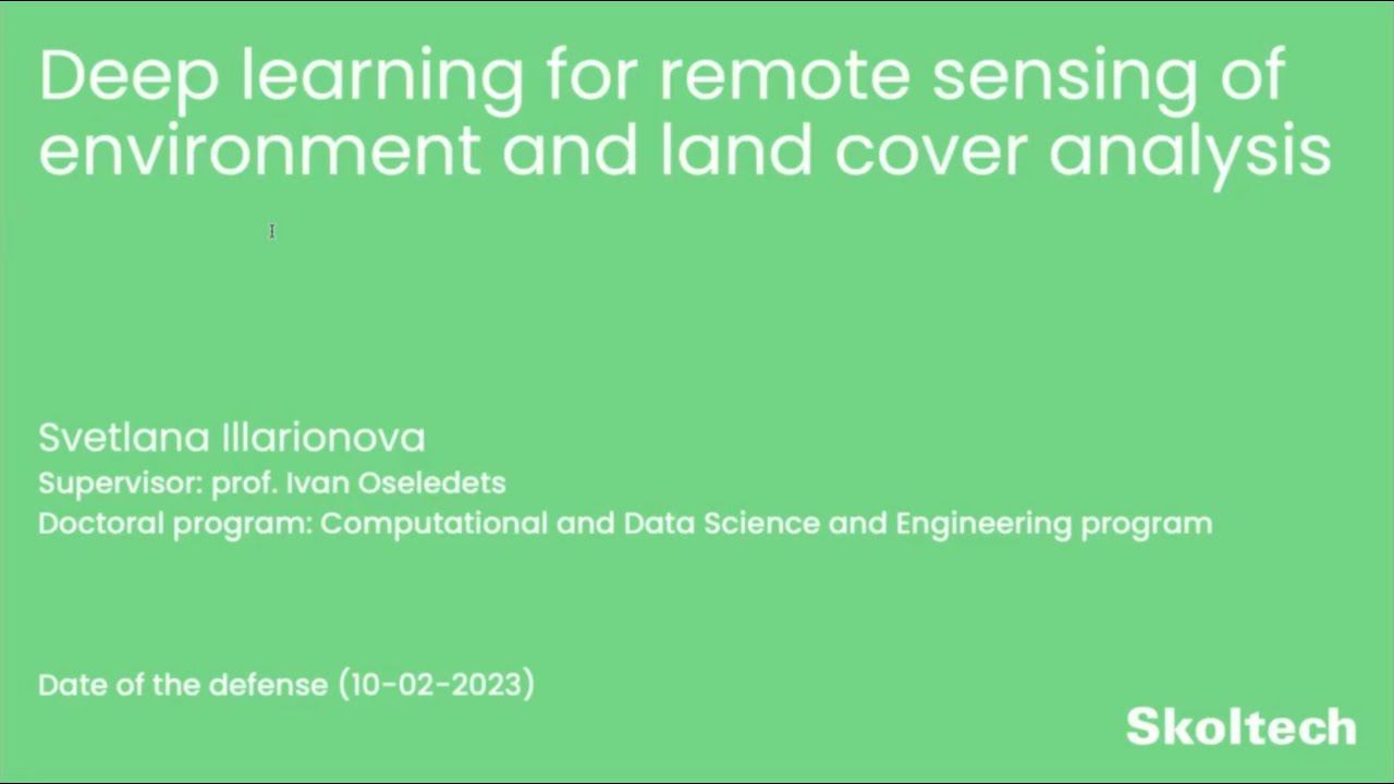 PhD Thesis Defense. Svetlana Illarionova