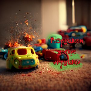 Разрушаем Машиной детские игрушки Челлендж