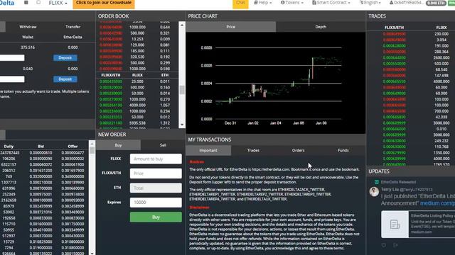 Как пользоваться биржей etherdelta смотреть онлайн