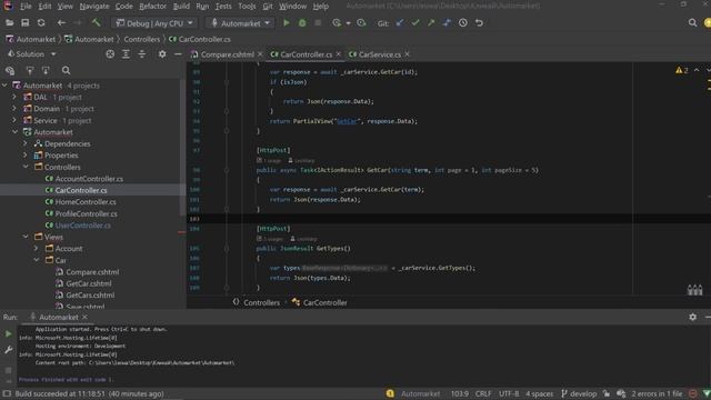 СРАВНЕНИЕ АВТОМОБИЛЕЙ ASP.NET CORE - #23 смотреть онлайн