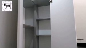 Угловой кухонный гарнитур верхние шкафы повышенной вместимости