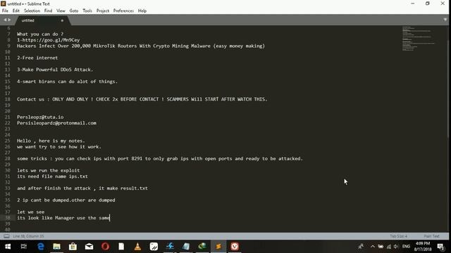 Mikrotik RouterOS 0Day Mass Exploit ! смотреть онлайн
