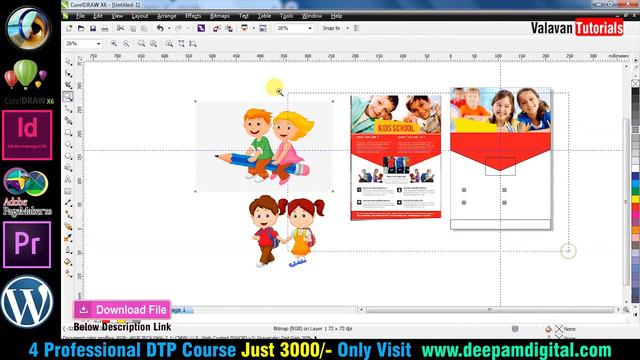 Flyer Design in Corel Draw | Valavan Tutorials смотреть онлайн