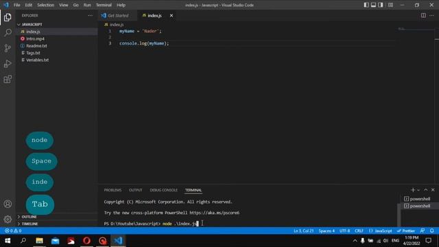 JavaScript Variables Lessen 1 (Learn how to code for beginners) (Variables declaration and printing смотреть онлайн