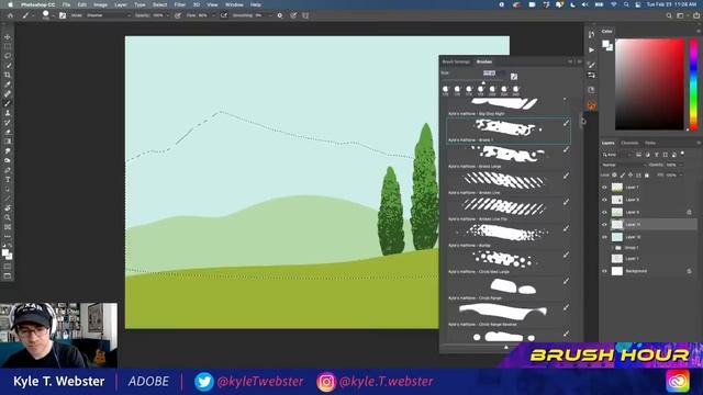 Brush Hour with Kyle T. Webster: The Power of Halftones | Adobe Creative Cloud смотреть онлайн
