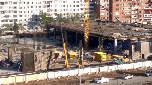 Строительство нового ТЦ на Московском шоссе в г.Самара. смотреть онлайн