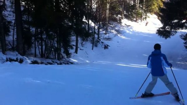 Первый раз на лыжах