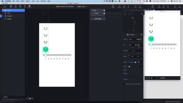 ProtoPie Tutorial : Emoji Drag Bar смотреть онлайн