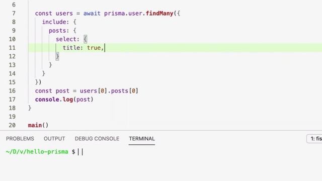 Send database queries with Prisma Client (4/5) смотреть онлайн