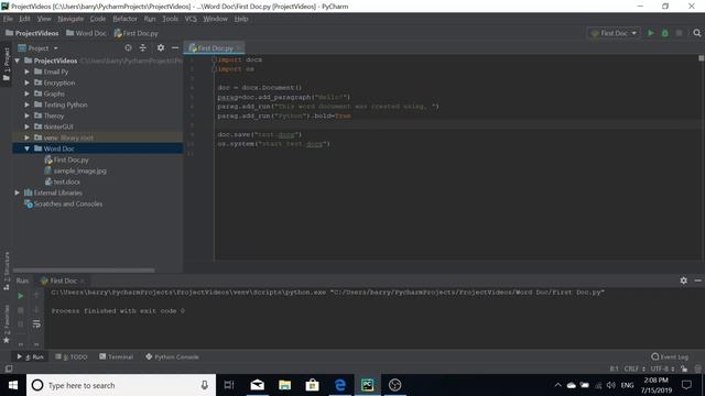 Word Docs With Python - Simple Writing смотреть онлайн