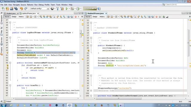 XML hiển thị thông tin lên Form bằng Java смотреть онлайн