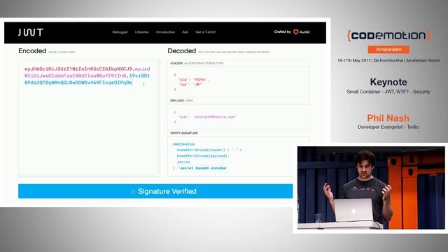 JWT, WTF? - Phil Nash - Codemotion Amsterdam 2017 смотреть онлайн