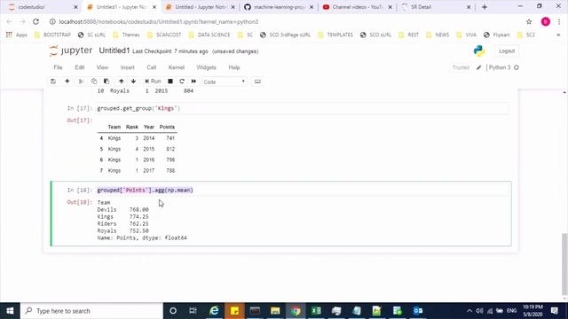 Python Pandas Tutorial 6 - GroupBy and Sorting(GROUPBY, SORT_VALUES) смотреть онлайн