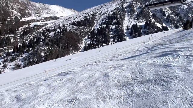 Ski resort Shymbulak. Kazakhstan. Горнолыжный курорт Шымбулак \ Чимбулак. смотреть онлайн