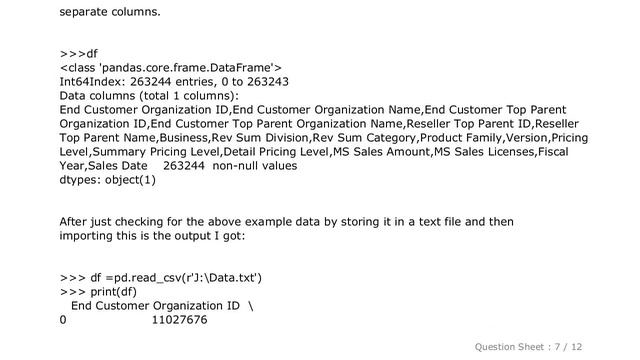 Pandas : Pandas importing CSV and Excel file error смотреть онлайн