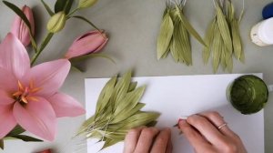 Лилия (часть 1) из фоамирана мастер-класс | Lily made of foameva (part 1) DIY