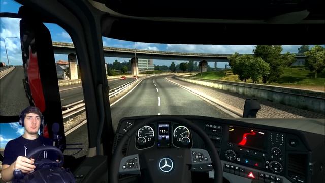 ДВОЙНОЙ РЕЙС - Euro Truck Simulator 2 + РУЛЬ Logitech driving Force GT смотреть онлайн