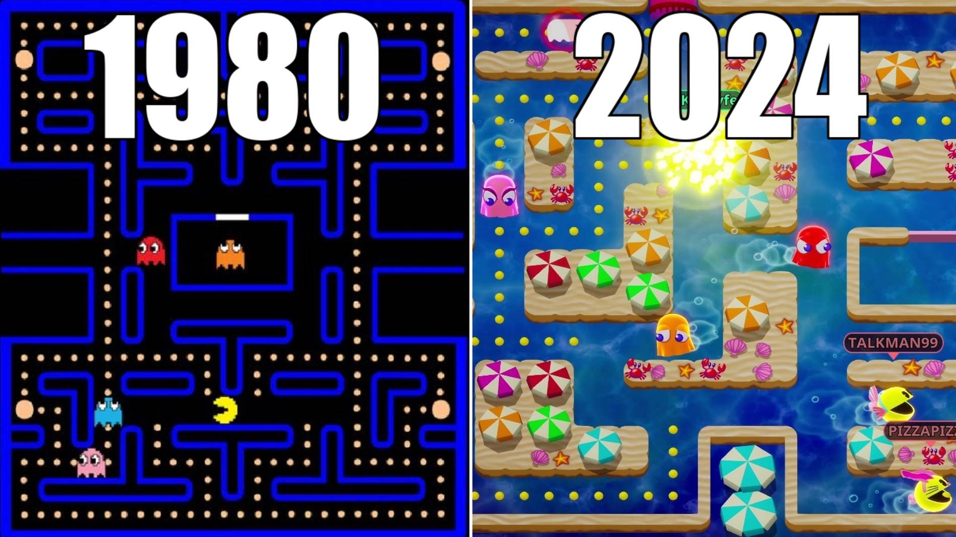 Эволюция серии игр Pac-Man [1980-2024] смотреть онлайн