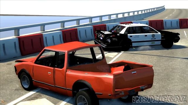BeamNG Drive Riverside Expressway Crash Testing #89 - Insanegaz смотреть онлайн