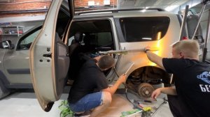 Ремонт заднего крыла на Лада Ларгус