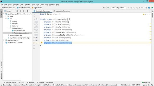 Create Registration Form with Java and MySQL Using IntelliJ IDEA смотреть онлайн