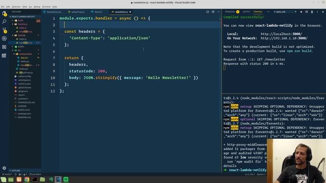 React + Lambda + Netlify смотреть онлайн