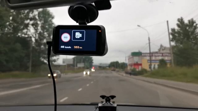 MiVue i90 - работа радар-детектора (камера на 60) смотреть онлайн