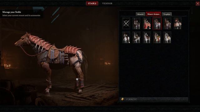 Cruel Assassin's Barding! | Diablo 4 Horse Cosmetic Showcase!