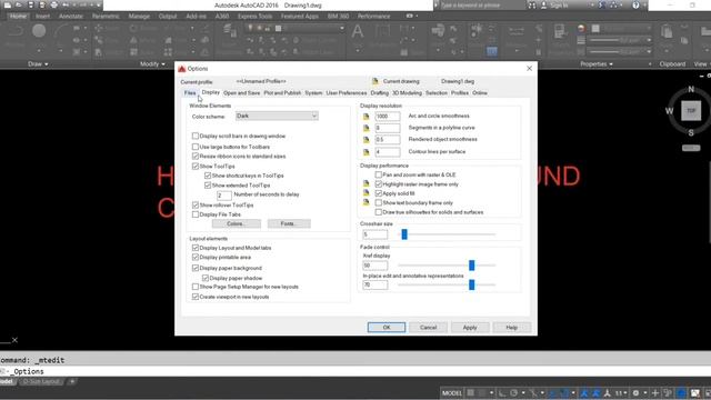 How to Change Background Colour In Autocad I Autocad Page Background Colour Change I Autocad 2016 смотреть онлайн