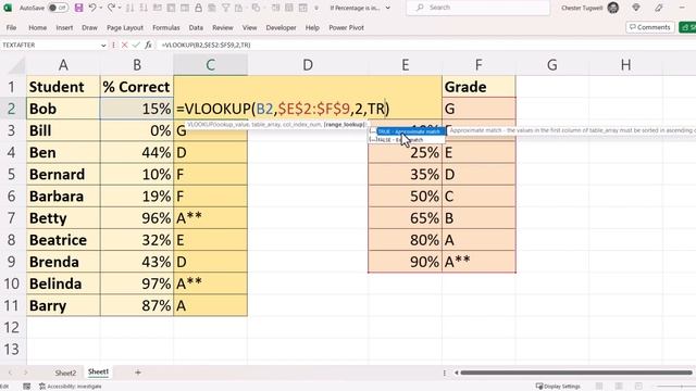 IF Formula in Excel for Percentage Range | IF Percentage in Range Then Return... смотреть онлайн