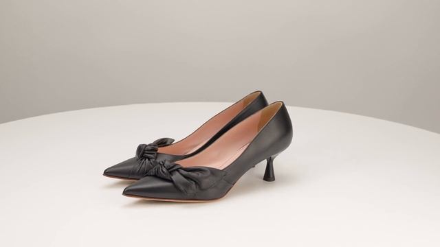 Туфли на шпильке с декоративным бантом LES AMARANTI (208 чёрный) смотреть онлайн