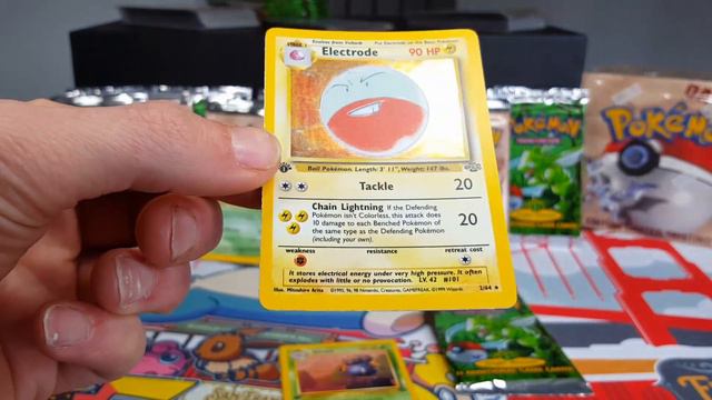 Seal Busters Pokemon 1999 Wotc 1st ed Jungle Booster Opening 3 Holo Packs Part 3 смотреть онлайн