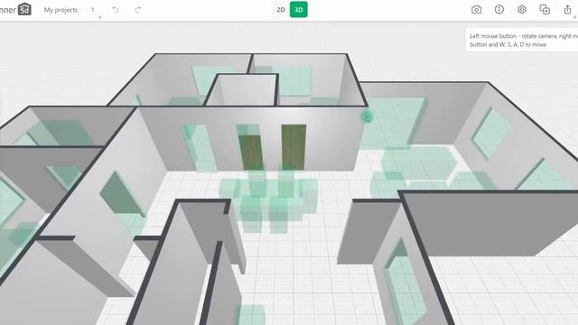 How to create a new project on the WEB | 1 Part | Planner 5d tutorial for beginners смотреть онлайн