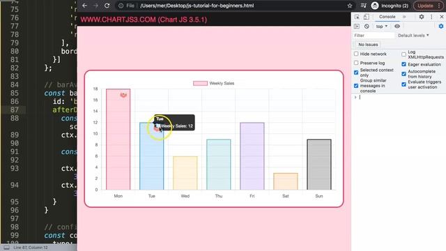 How to Add an Image on Top of the Bars in Chart.js смотреть онлайн