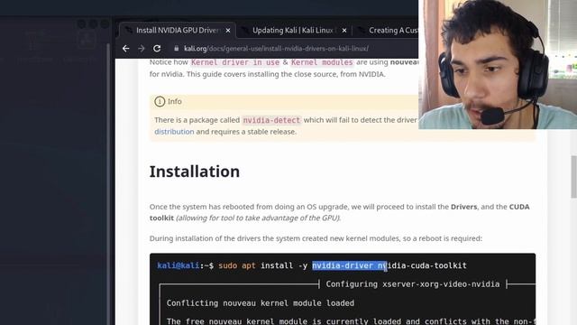 Skidanje & Instalacija NVIDIA Drajvera - Kali Linux смотреть онлайн
