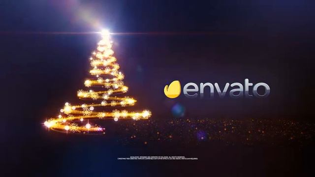 After Effects project - Christmas Tree Greeting смотреть онлайн