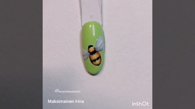 Рисуем шмеля-пчелу? на ногтях. Bumblebee nailart. Kimalainen.#videonails #nailart #дизайнногтей смотреть онлайн