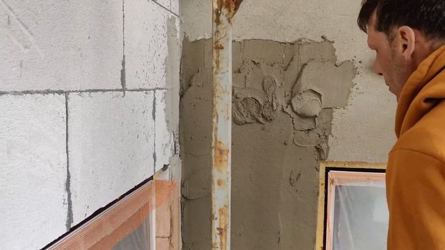 Дом из газобетона Ytong, штукатурка фасадов без утепления. Грунт, адгезионный обрызг, штукатурка, т смотреть онлайн