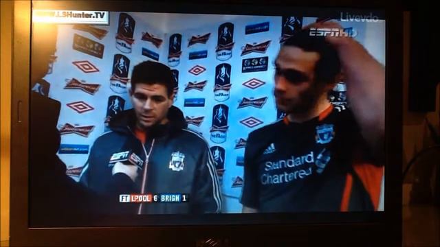 Liverpool 6-1 Brighton 19.2.12 --- Goals And Interviews
