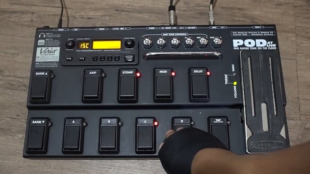LINE 6 POD XT LIVE Guitar Multi-effects Demo смотреть онлайн