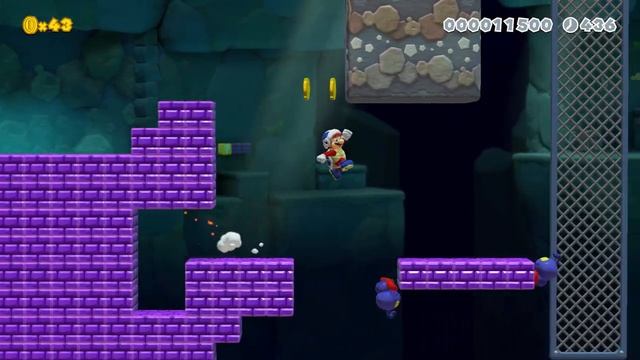 Purple Pothole Panic (Super Mario Maker 2)