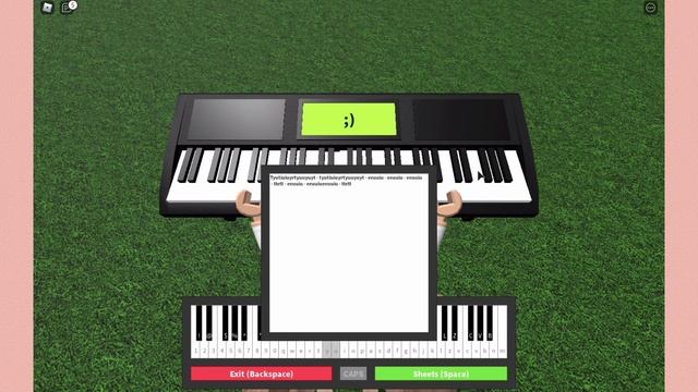 Lady Gaga - Bad Romance Roblox Piano Easy Sheets!! смотреть онлайн