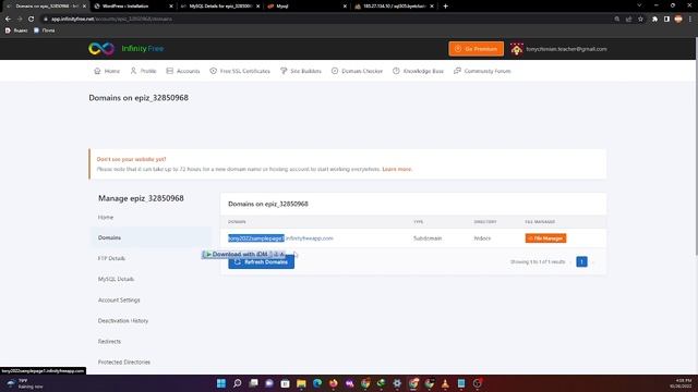 How to install Wordpress in Infinity Free using imported files смотреть онлайн