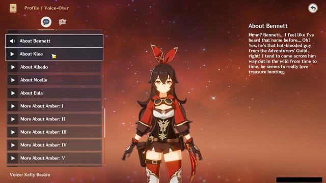 AMBER ALL VOICE LINES (ENGLISH) смотреть онлайн