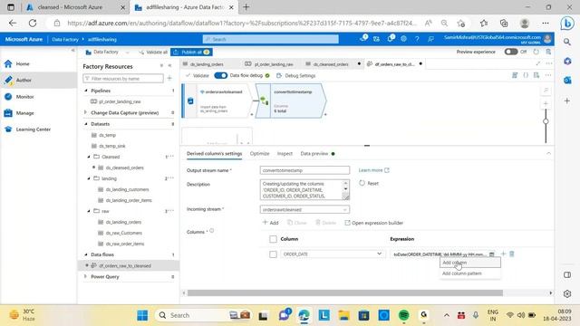 Azure Data Factory Tutorials for beginners ( ADF Session 5 - Azure Data Flow & Transformation ) смотреть онлайн